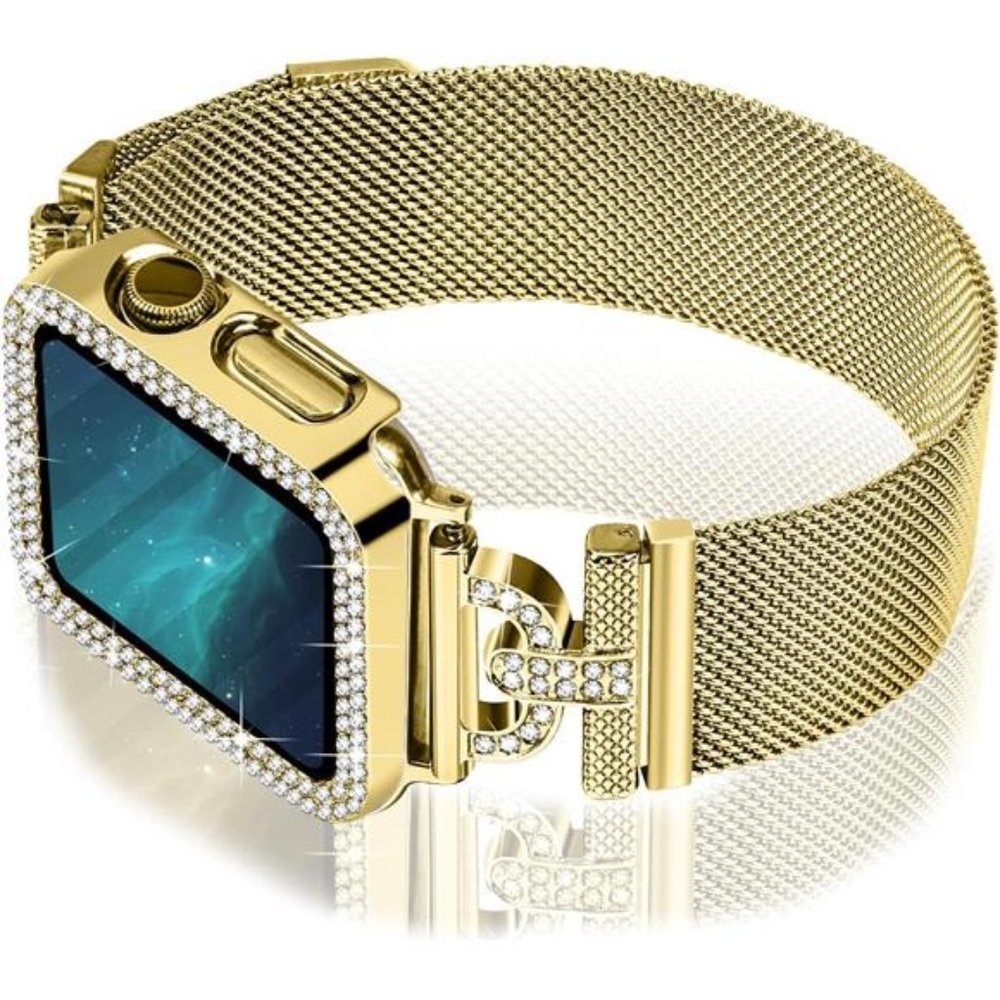 NEW Gold Apple Watch Band + Case